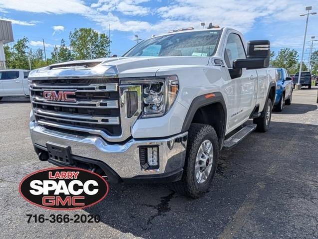 2022 GMC Sierra 2500 HD SLE in Summit White — front three-quarter view