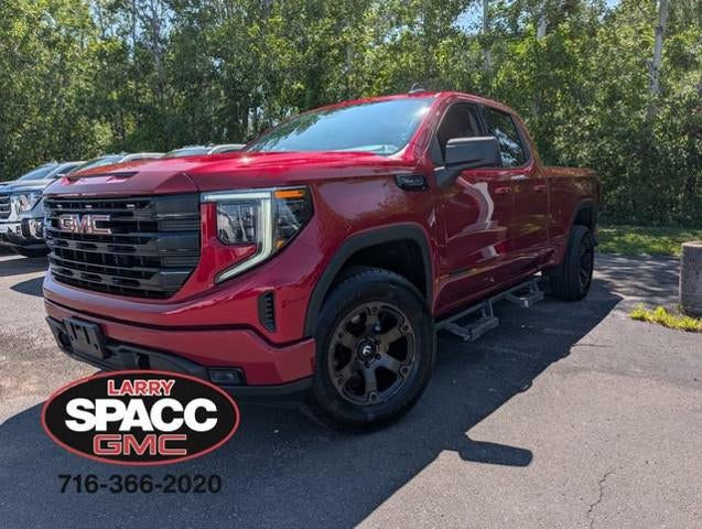 2023 GMC Sierra 1500 Elevation in Volcanic Red Tintcoat — front three-quarter view