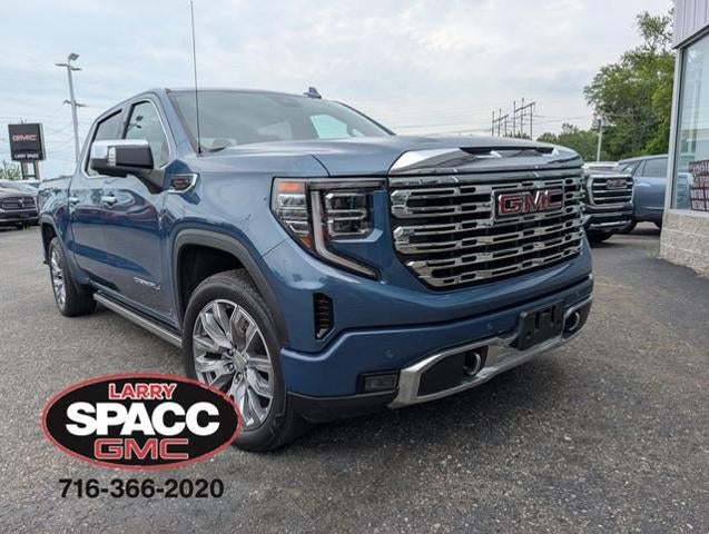 2025 GMC Sierra 1500 Denali in Downpour Metallic — front three-quarter view